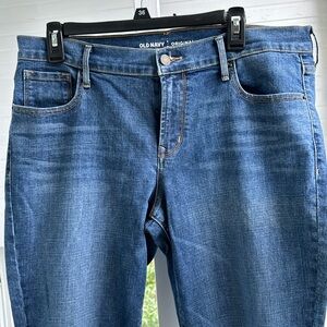 Old Navy original 12 long midrise light wash blue jeans